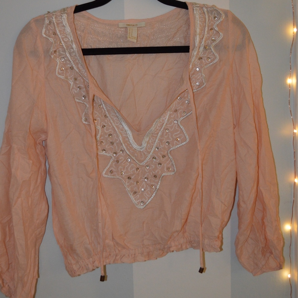 Forever 21 Peasant Top